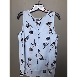 Keyhole Floral sleeveless top